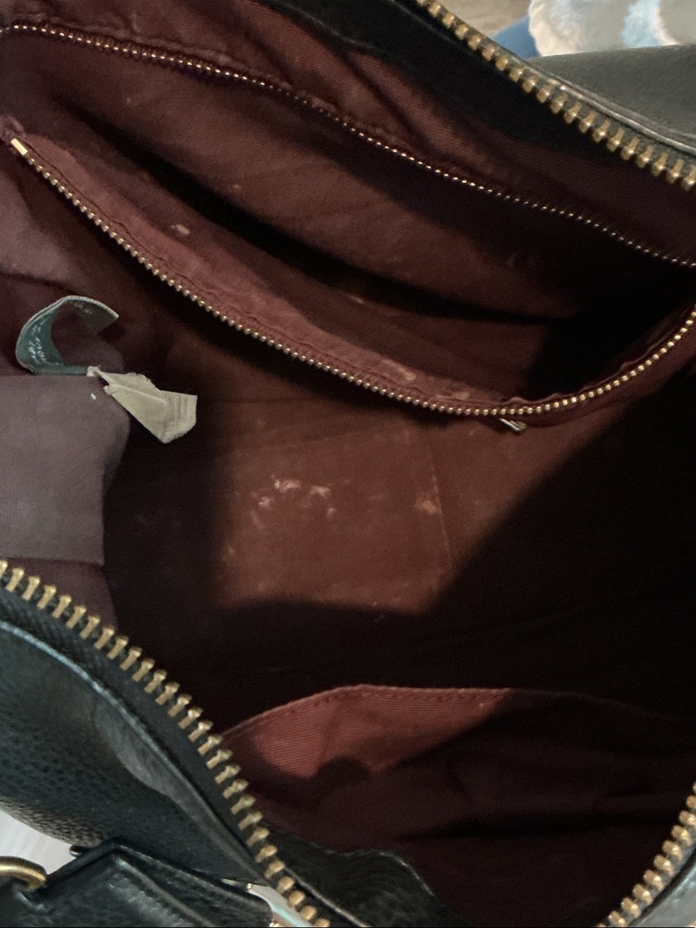 Marc Jacobs Recruit Black Pebble Leather Shoulder Bag Hangtag Multicolor Scarf - Picture 12 of 16